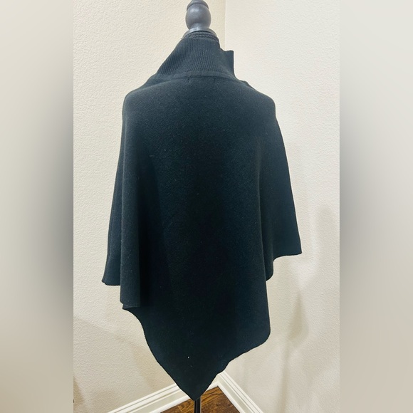 Loft Pearlized Black Poncho - Picture 2 of 3